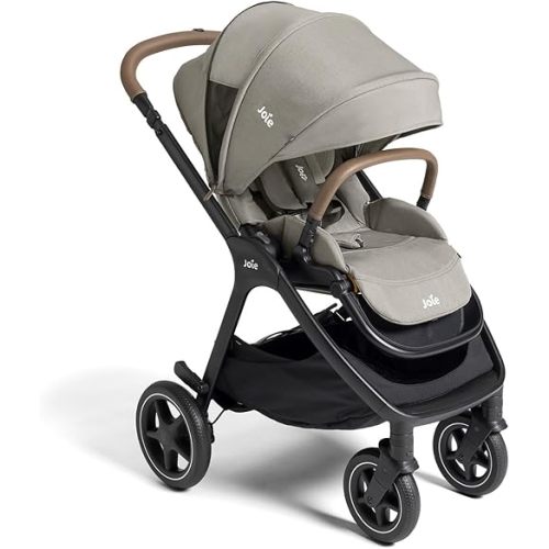 Joie, Kava 3-in-1 Stroller - Versatile, All-Wheel Suspension, Reversible Seat, Travel System Compatible and Detachable Crossbody Bag (Dove)