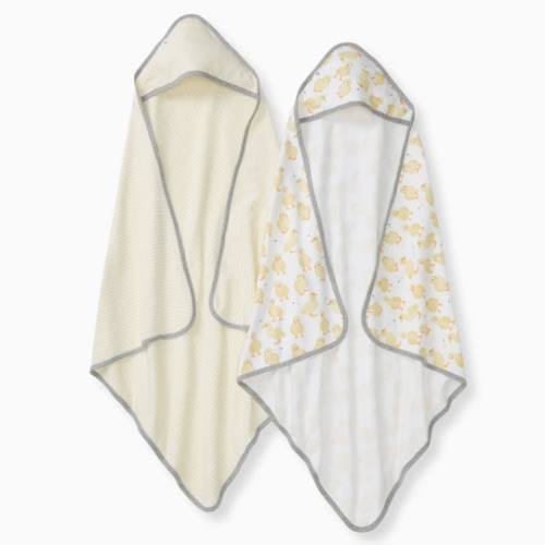 Little Ducks Organic Cotton Hooded Towels 2 Pack