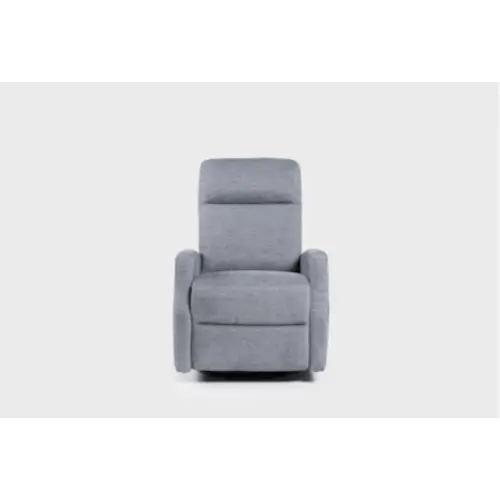 Sanders Grey Fabric 29" Manual Swivel Recliner