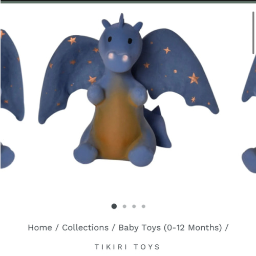Baby Midnight Dragon Rattle and Teether