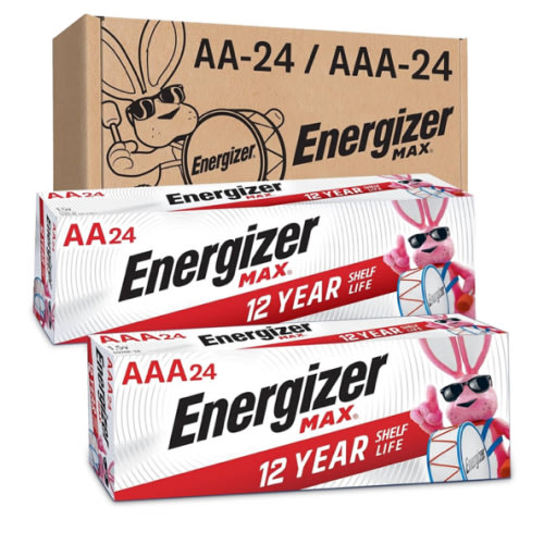 Energizer AA and AAA Batteries, 48 Count, Combo Pack Contains 24 Max Double A and 24 Max Triple A Batteries