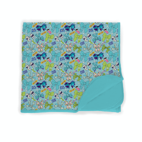 Monster Bows Bamboo Blanket