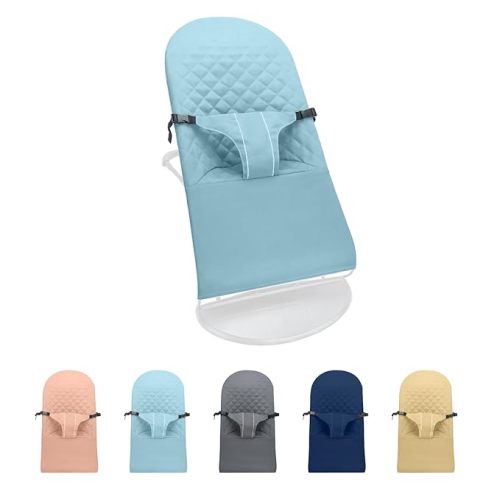Fabric Seat for Bouncer - for BabyBjorn Replacement Cover Compatible with BabyBjörn Bouncer Bliss, Machine Washable (Light Blue)