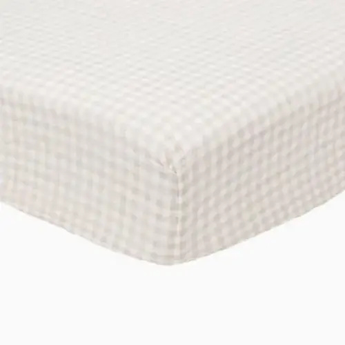 pink gingham crib sheet - Google Search