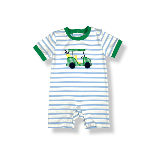Golf Applique Boys Romper – Kristin Lynn Kids