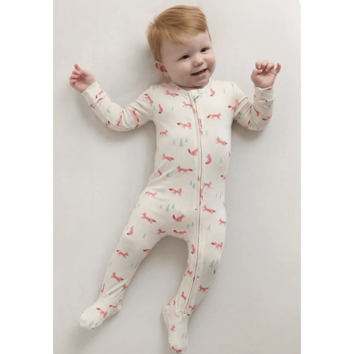 Bamboo Footie Pajama - Baby in Fox