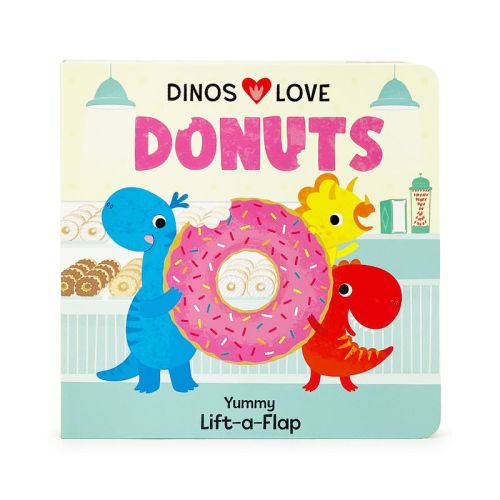 Dinos Love Donuts - by Cottage Door Press (Board Book)