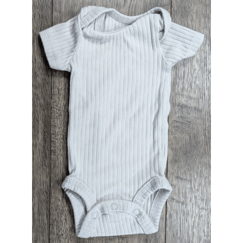 Baby Boy Clothes Carter's Just One You Preemie Ribbed Light Gray Bodysuit