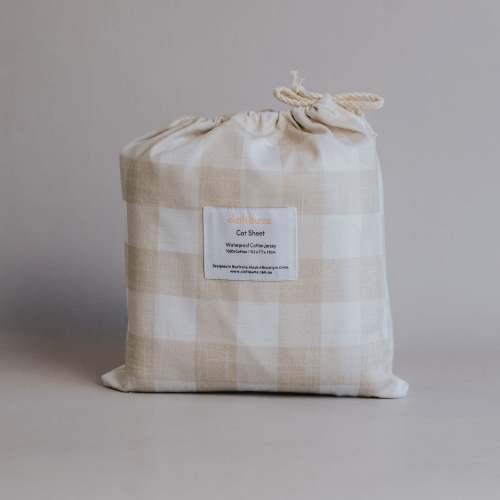 Cloth Bums Waterproof Cot Sheet - Champagne