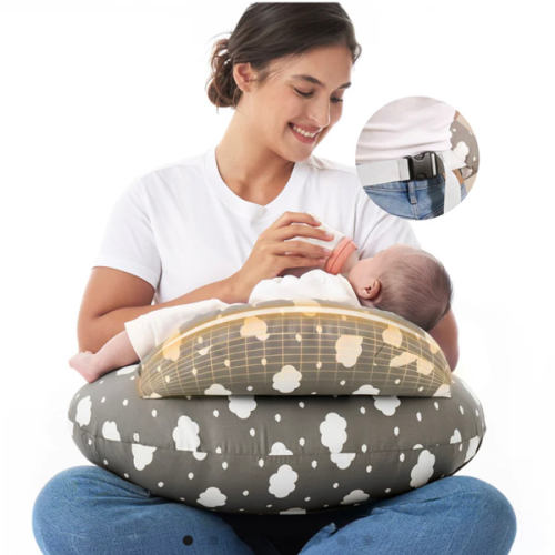 Adjustable Nursing Pillow in Classic Grey – Momcozy