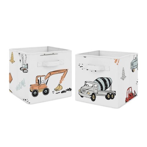 Sweet Jojo Designs Construction Truck Storage Fabric Bin Set & Reviews | Wayfair