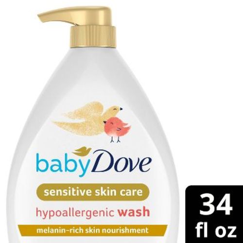 Baby Dove Rich Moisture Sensitive Skin Hypoallergenic Baby Wash - 34oz