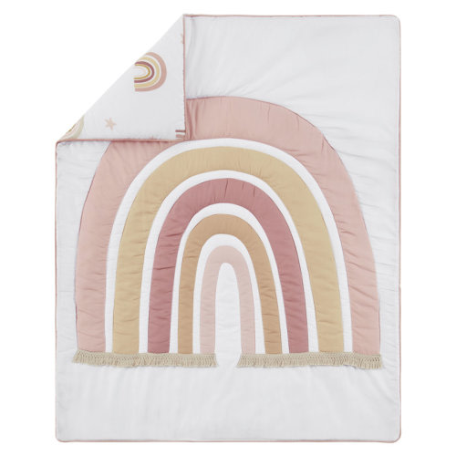 Boho Rainbow 3 Piece Mini Crib Bedding Set by Sweet Jojo Designs | Wayfair