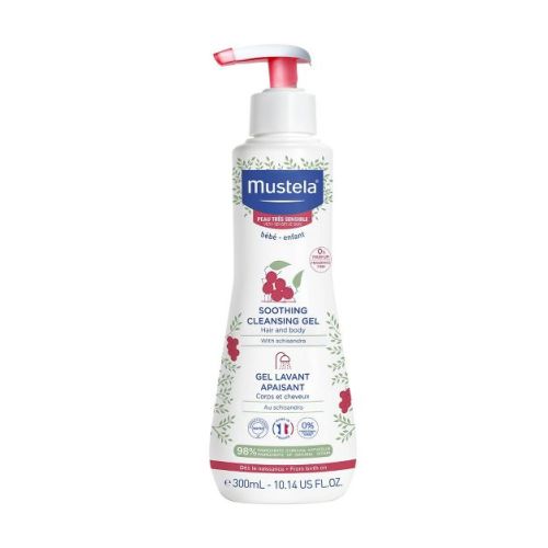 Mustela Sensitive Moisturizing Soothing Baby Cleansing Gel - Unscented - 10.14 fl oz