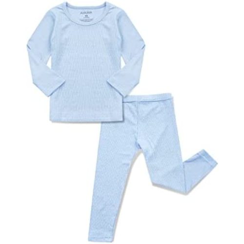 AVAUMA Baby Boys Girls Pajama Set Kids Toddler Snug fit Ribbed Sleepwear pjs for Daily Life Style