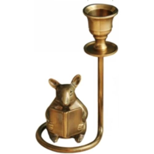 Vintage Brass Mouse Shape Candlestick Holders for Table Decor Mantle Decor Candle Holder Candle Holder