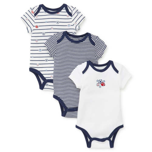 Sports Star 3-Pack Bodysuits