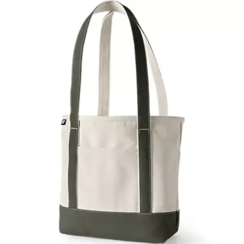 Medium 5 Pocket Open Top Canvas Tote Bag | Lands' End