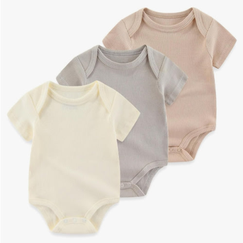 Baby Bodysuit Boy Girl Clothes Soft Newborn Infant Outfit Short Sleeve Romper