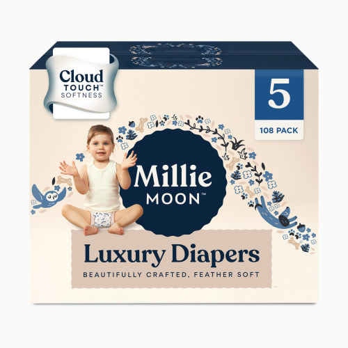 Millie Moon Luxury Diapers - Size 5, 108 Count