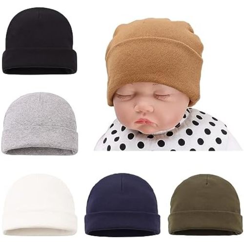 Bamery Cotton Baby Girl Hat Preemie Boys Beanie Newborn Hospital Hats Winter Infant Hats for Girls