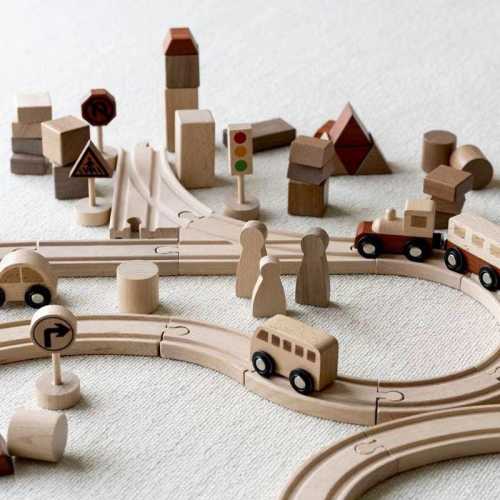 Wooden Train Track Set — Educational Model Gift for your kids