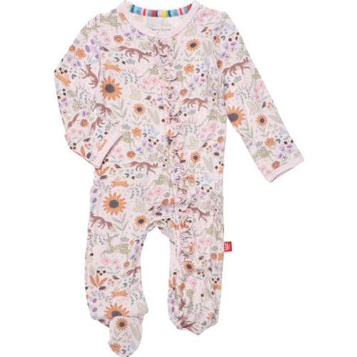 Garden of Dreams Ruffle Footie, Newborn