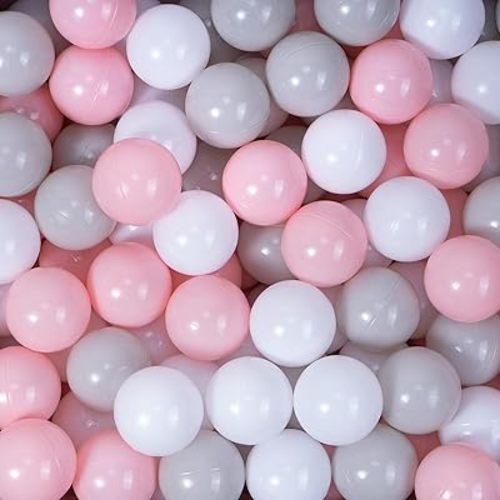 MoonxHome Ball Pit Balls for Toddlers, BPA Free Crush Proof Plastic Toy Balls for Ball Pit, Children's Pool Water Toys, Macaron Ocean Balls for Play Tent 2.15 Inch Pack of 100…