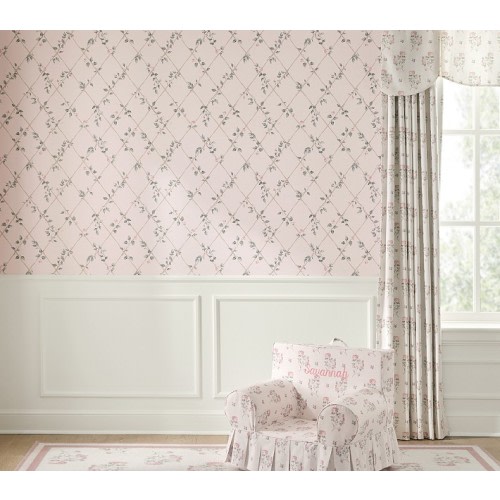 Bria Hammel Rose Lattice Wallpaper