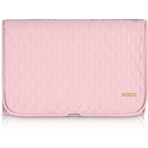 Portable Diaper Changing Pad Stylish & Chic by AMILLIARDI for Travel w/Baby, Infant & Newborn, Changing Mat Portable (Blush/Light Pink)