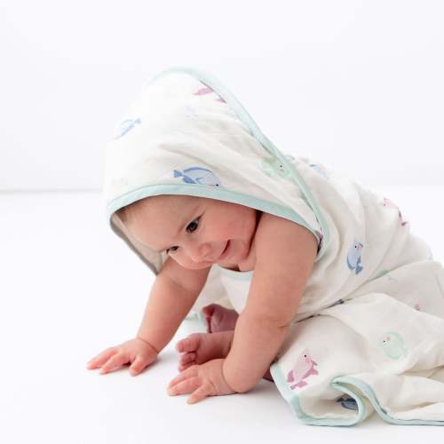 Fish Hooded Towel Set