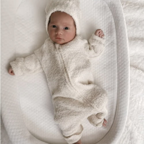 Luna + Luca Baby Bear Jumpsuit - Cozy Teddy