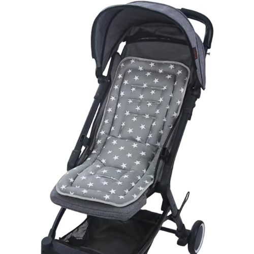 Universal Kids Stroller Seat Liner Cotton Kids Pushchair Cushion Seats Mat Breathable Stroller Liner Insert Mattress Soft Pushchair Seat Pad Pram Cushion Seats Pad Head Neck Body Support for 1-3 Years