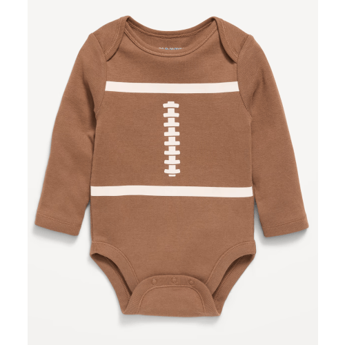 Printed Long-Sleeve Ribbed Bodysuit for Baby
