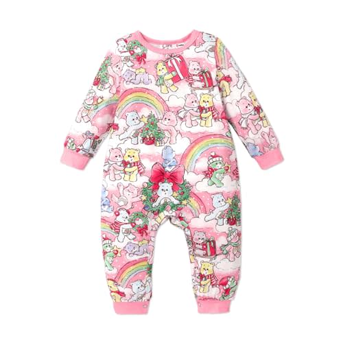 AdoraCute by PatPat Care Bears Baby Girl Boy Clothes 3-pack Long Sleeve Bodysuit Cotton Unisex Baby Rompers Set