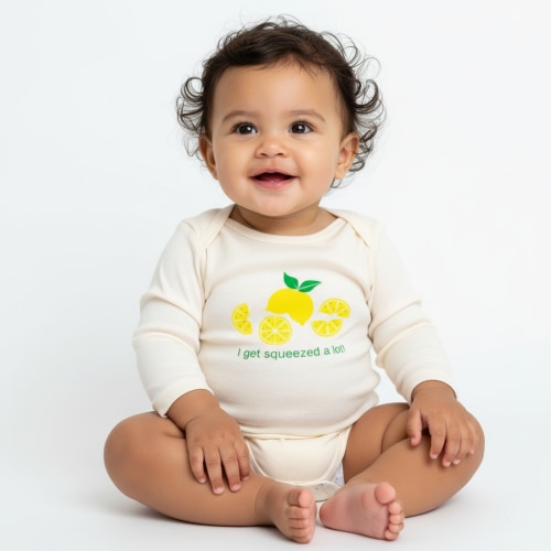 I Get Squeezed A Lot Long Sleeve Romper – Simply Chickie