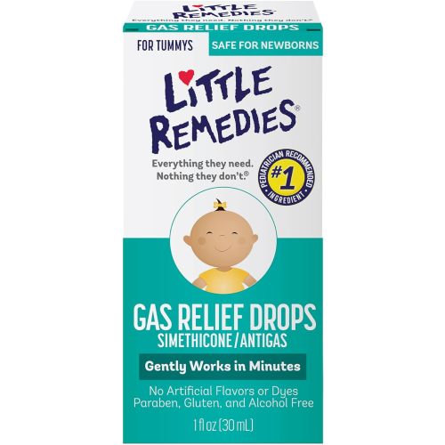 Little Remedies Gas Relief Drops | Natural Berry Flavor | 1 oz. | Pack of 1 | Gently Works in Minutes | Safe for Newborns - 1 Fl Oz (Pack of 1)