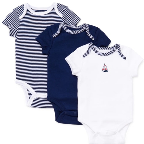 Sailboats 3-Pack Bodysuits