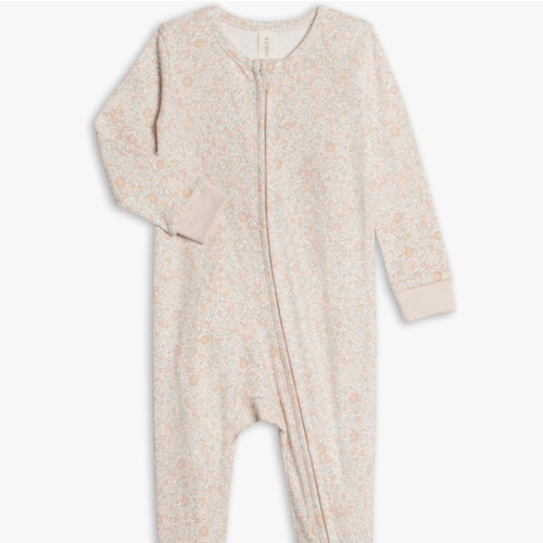 Colored Organics Baby Zip-Up Footed Sleeper with 2-Way Zipper - Organic Cotton Pajamas