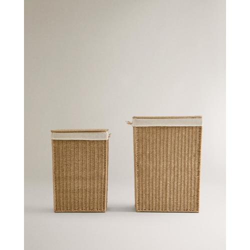 FABRIC-LINED LAUNDRY BASKET | Zara Home United States of America