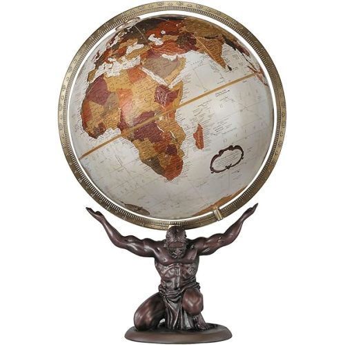 Replogle Globes Atlas Globe, 12-Inch, Bronze Metallic