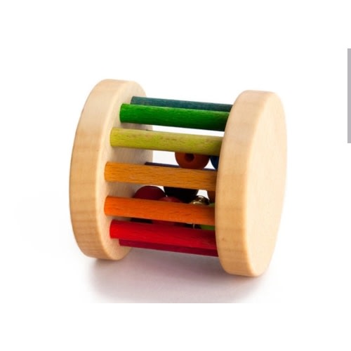Grimm's Mini Rainbow Roller Rattle | Acorn Toy Shop