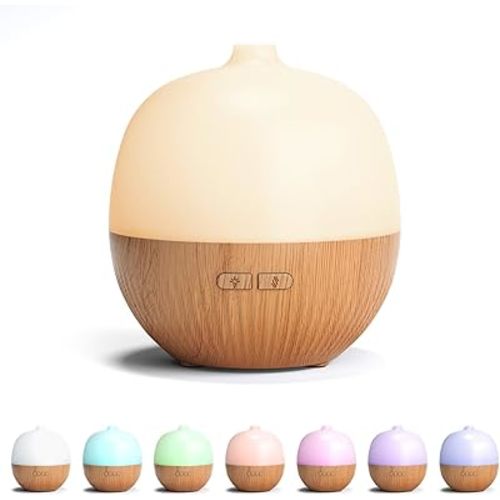 ARVIDSSON Essential Oil Diffuser, 100ml Small Aromatherapy Diffuser with Mood Light, Ultrasonic Oil Diffusers for Home, Mini Diffuser for Essential Oils, Gift for Women