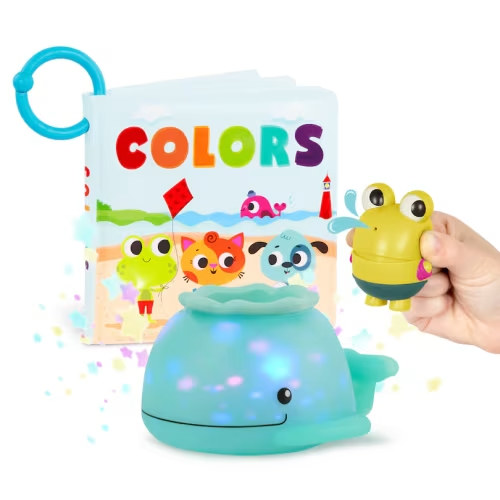 Tub Time Colors Book & Light-Up Whale