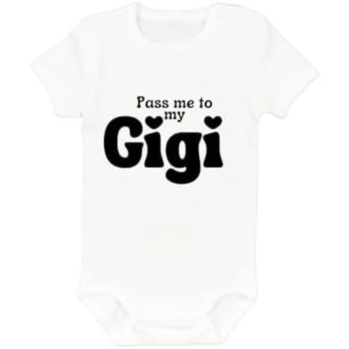 Pass me to My Gigi - Papa, Baby Bodysuit,White