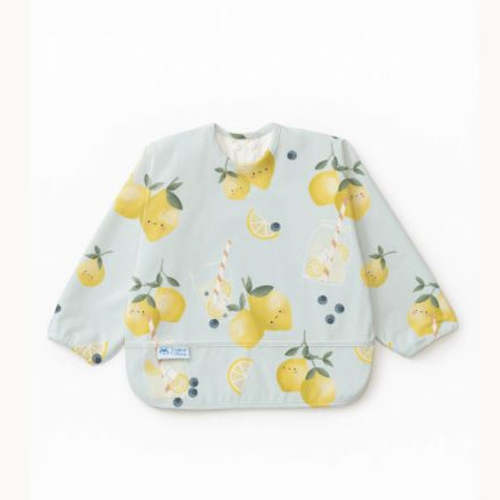 Loulou Lollipop Long Sleeve Waterproof Bib - Lemon Squeezy