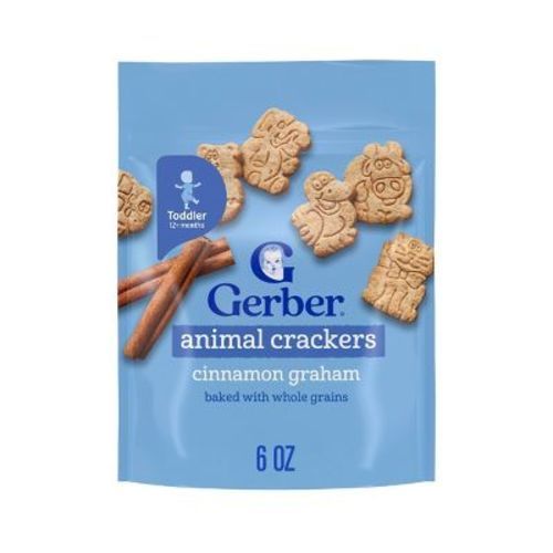 Gerber Toddler Snacks Cinnamon Graham Baby Animal Crackers - 6oz​