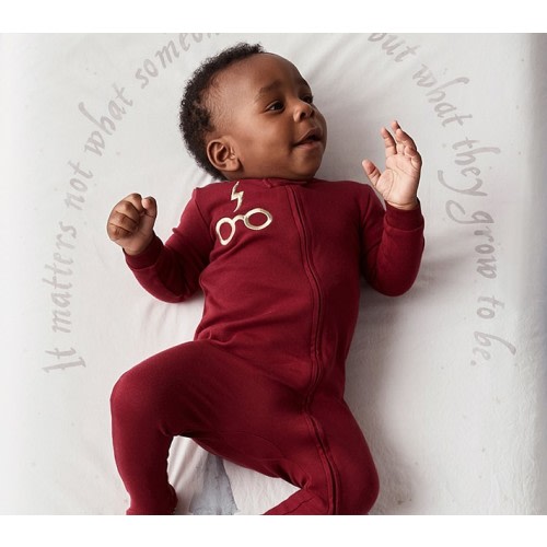 Harry Potter™ Hogwarts™ Picture Perfect Organic Crib Fitted Sheet