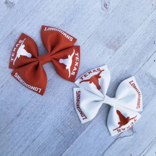 Texas Longhorns Hair Bow Longhorn Hair Bow College Bows - Etsy