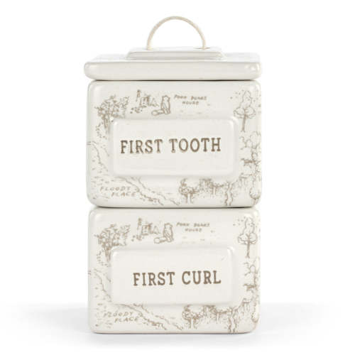 Demdaco Winnie the Pooh Baby | First Tooth and Curl Keepsake Box